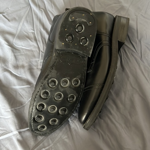 Men's Black Leather Boots - Picture 7 of 8